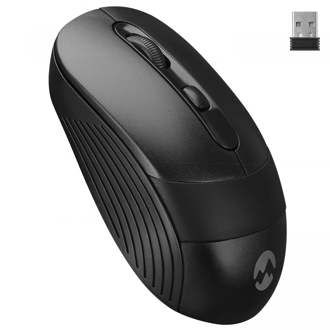 Egér Everest SM-18 Wireless Optical Mouse Black