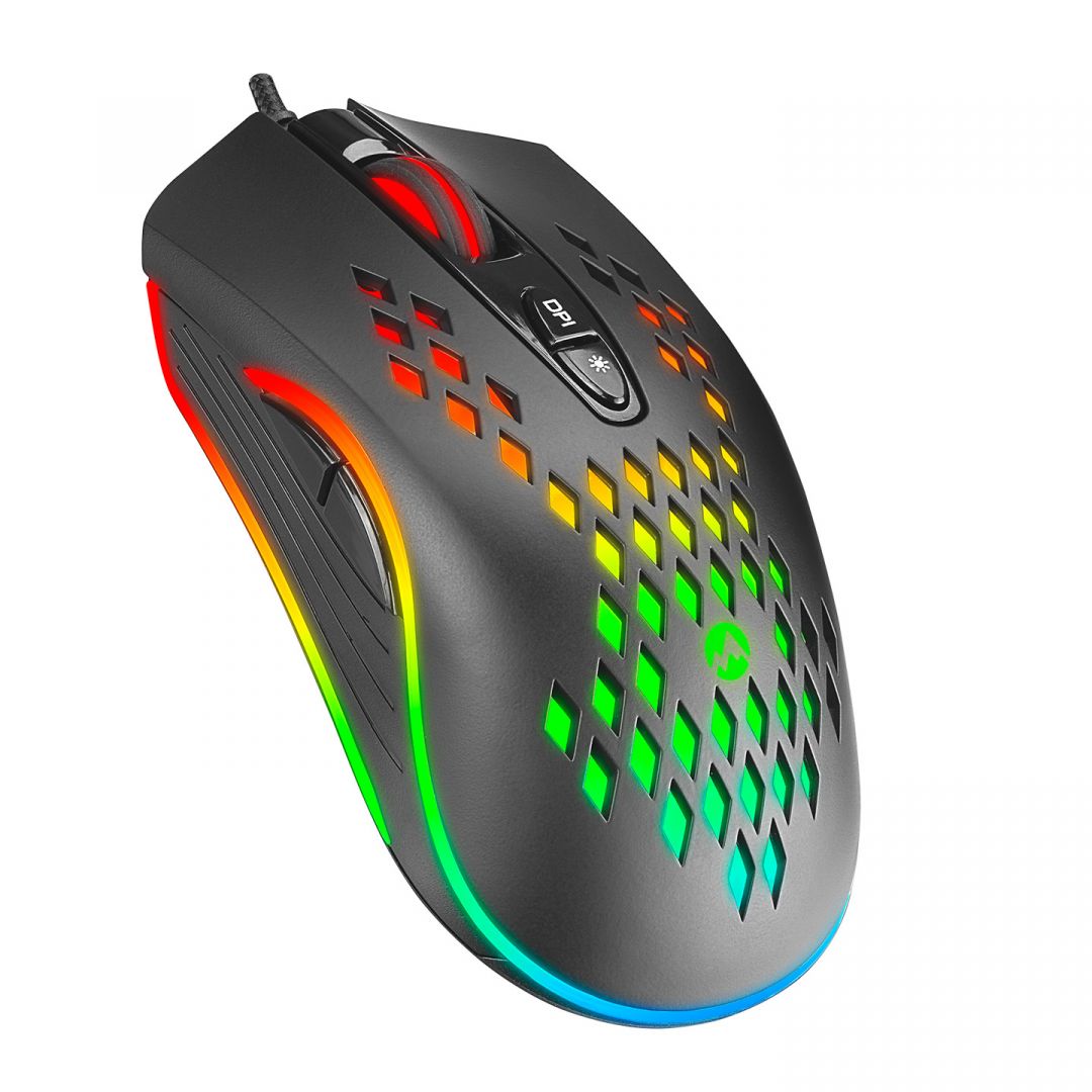 Egér Everest SM-G07 METAFOR RGB Gaming Optical Mouse Black