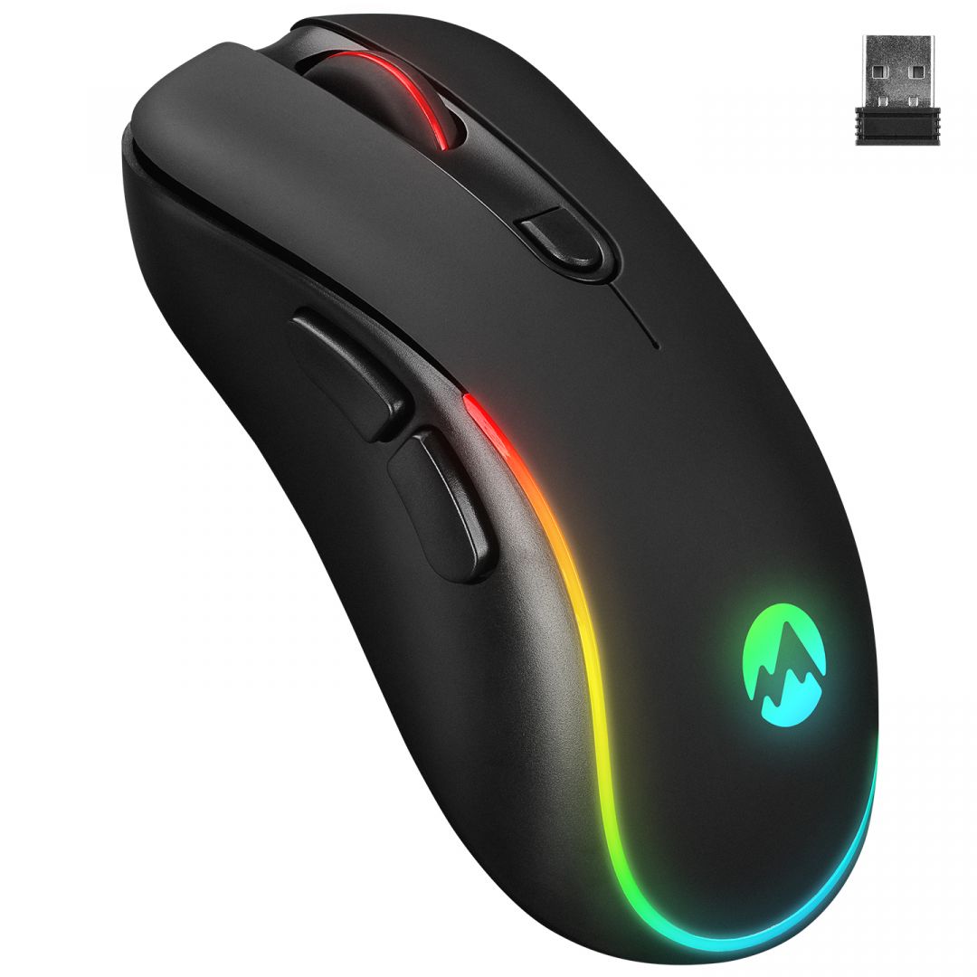 Egér Everest SM-W75 -X-RAPID Wireless RGB Mouse Black Egér Everest SM-W75 -X-RAPID Wireless RGB Mouse Black