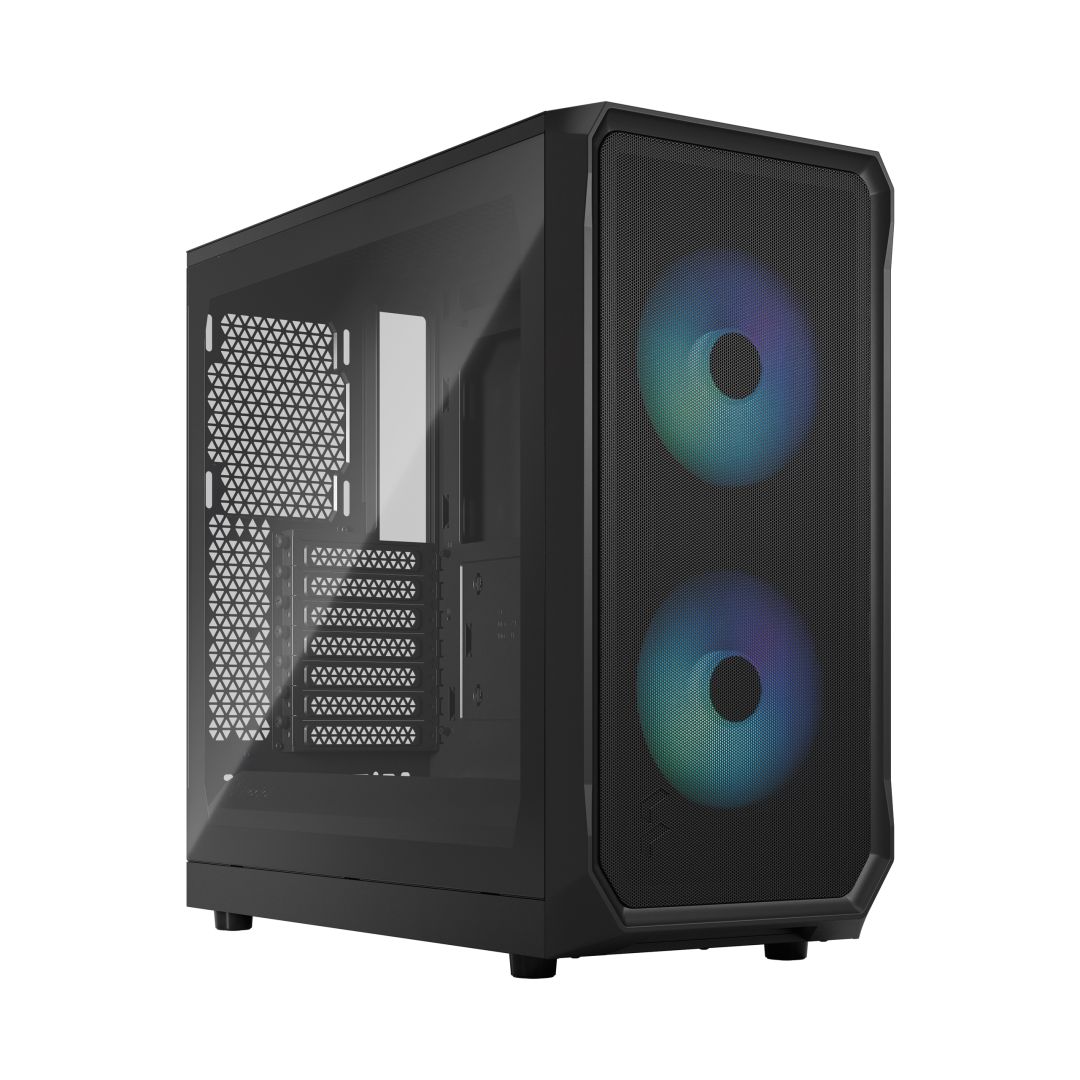 Ház Fractal Design Focus 2 Tempered Glass Black TG Clear Tint