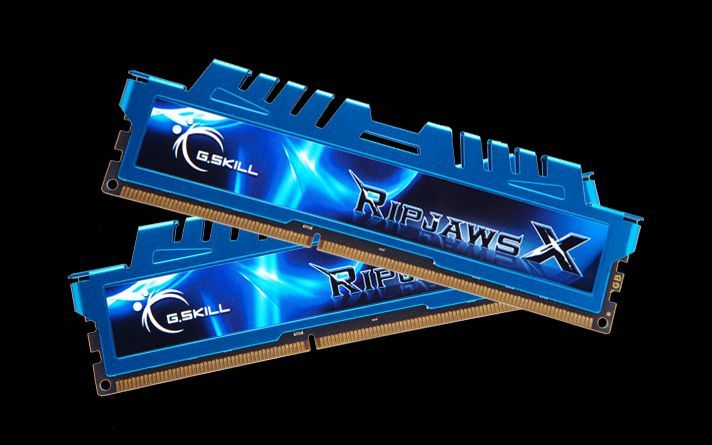 Memória G.SKILL 16GB DDR3 2400MHz Kit(2x8GB) RipjawsX Blue Memória G.SKILL 16GB DDR3 2400MHz Kit(2x8GB) RipjawsX Blue