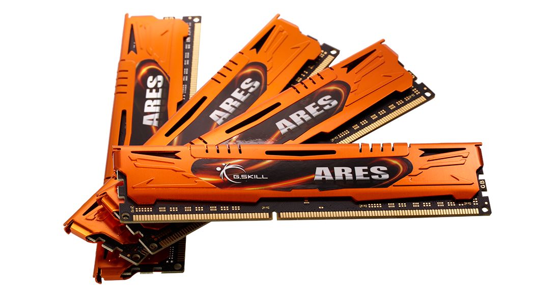 Memória G.SKILL 32GB DDR3 1600MHz Kit(4x8GB) Ares Orange