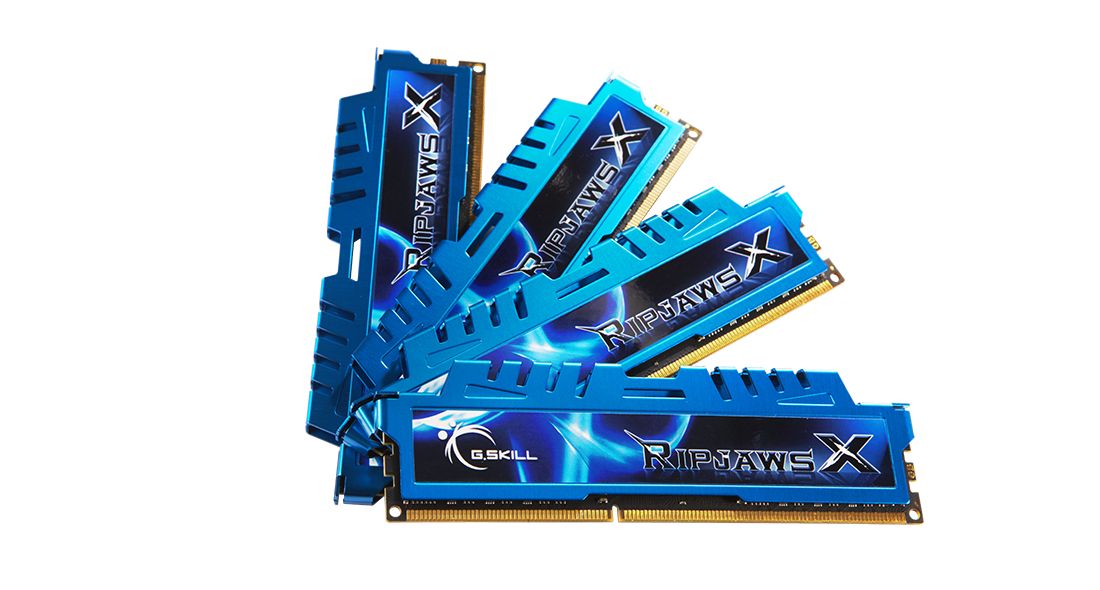 Memória G.SKILL 32GB DDR3 1600MHz Kit(4x8GB) RipjawsX Blue