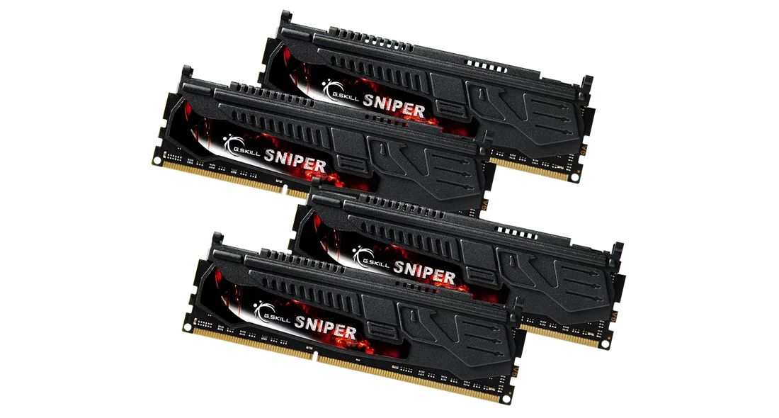 Memória G.SKILL 32GB DDR3 2400MHz Kit(4x8GB) Sniper Black