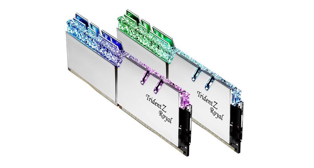 Memória G.SKILL 32GB DDR4 3200MHz Kit(2x16GB) TridentZ Royal Silver