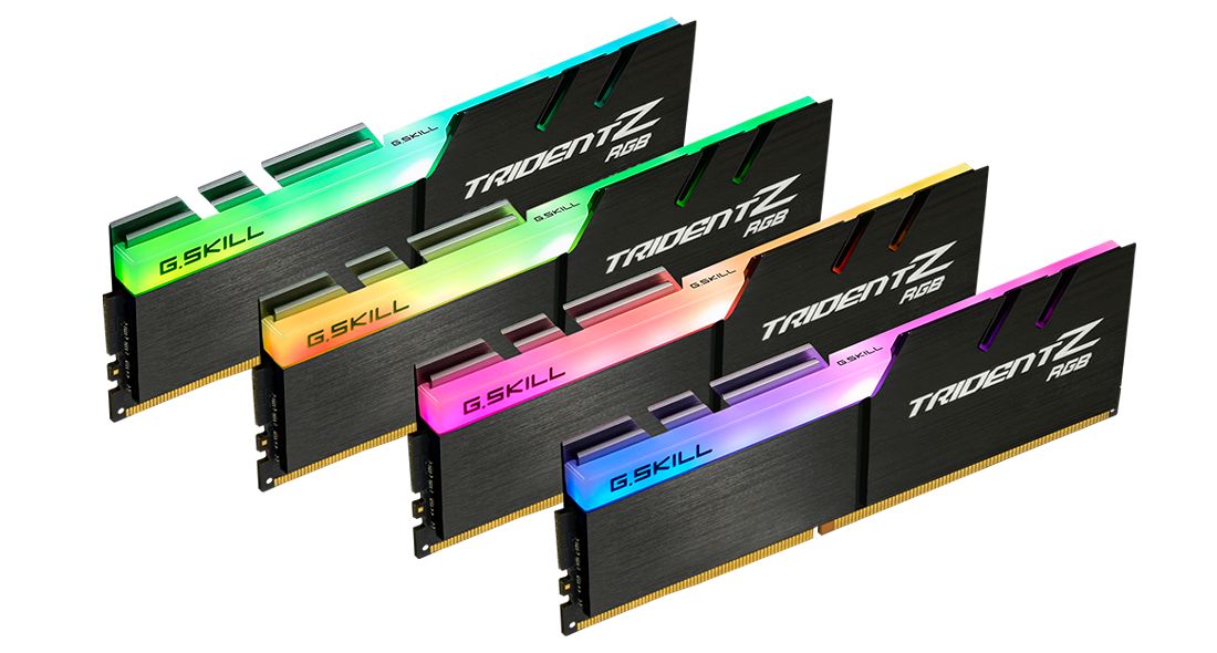 Memória G.SKILL 64GB DDR4 3200MHz Kit(4x16GB) Trident Z RGB