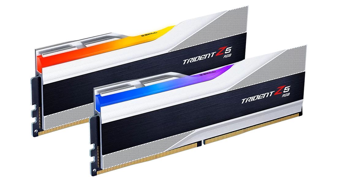 Memória G.SKILL 64GB DDR5 6000MHz Kit(2x32GB) Trident Z5 RGB Silver