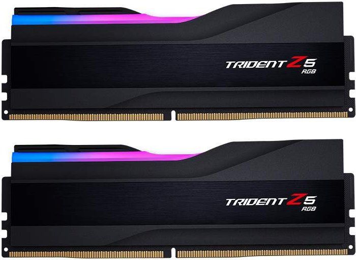 Memória G.SKILL 64GB DDR5 6800MHz Kit(2x32GB) Trident Z5 RGB Matte Black