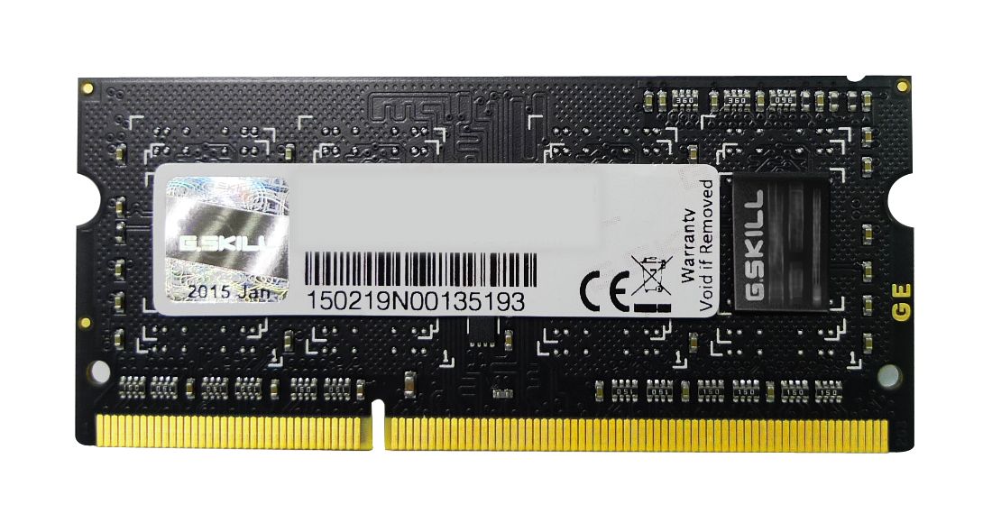 Memória (notebook) G.SKILL 8GB DDR3 1333MHz SODIMM Standard Black
