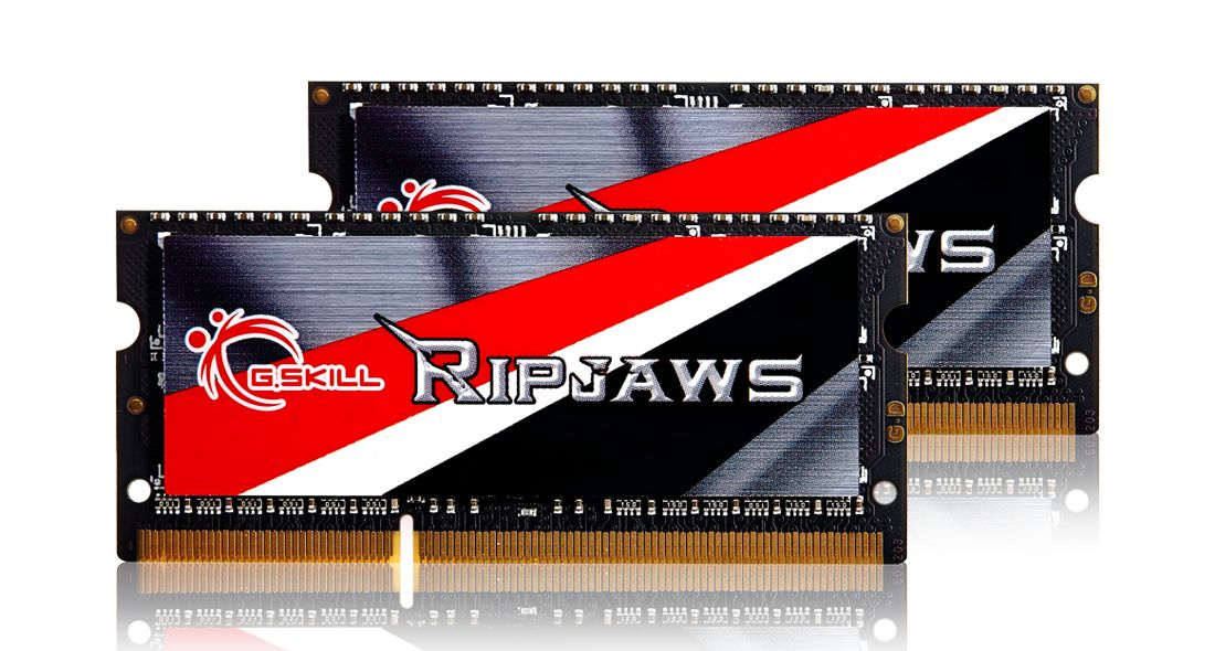 Memória (notebook) G.SKILL 8GB DDR3 1600MHz Kit(2x4GB) SODIMM Ripjaws Memória (notebook) G.SKILL 8GB DDR3 1600MHz Kit(2x4GB) SODIMM Ripjaws