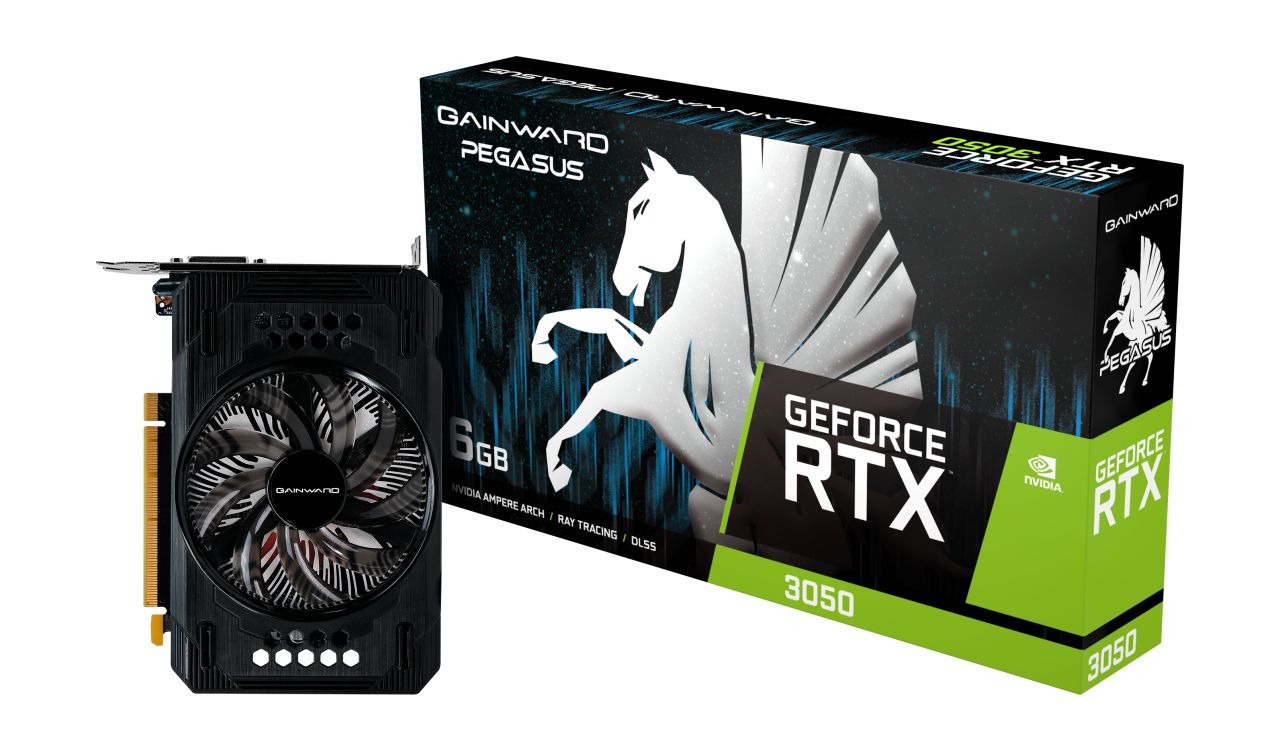 Videókártya Gainward GeForce RTX3050 6GB DDR6 Pegasus