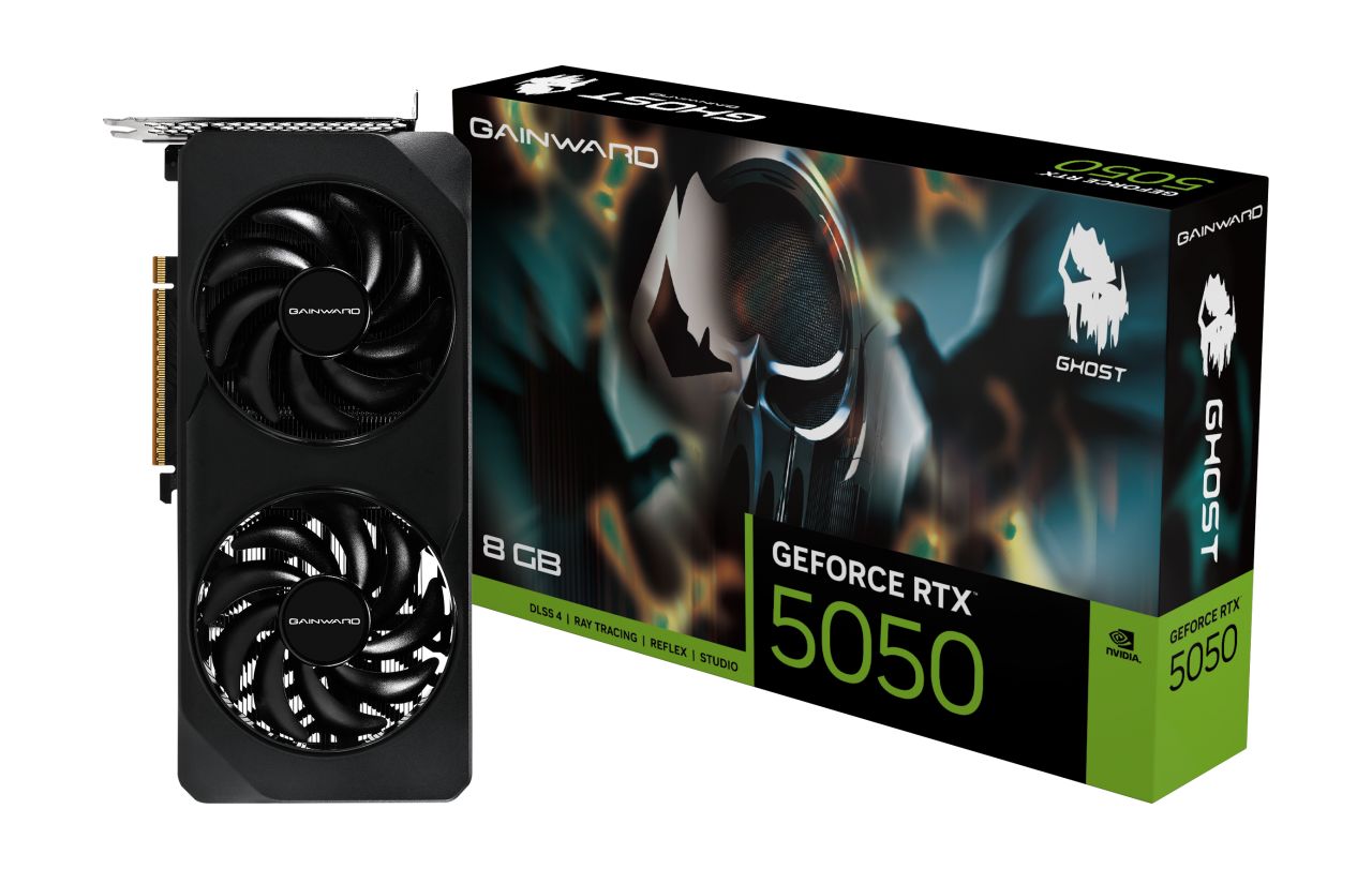 Videókártya Gainward GeForce RTX5050 8GB DDR6 Ghost