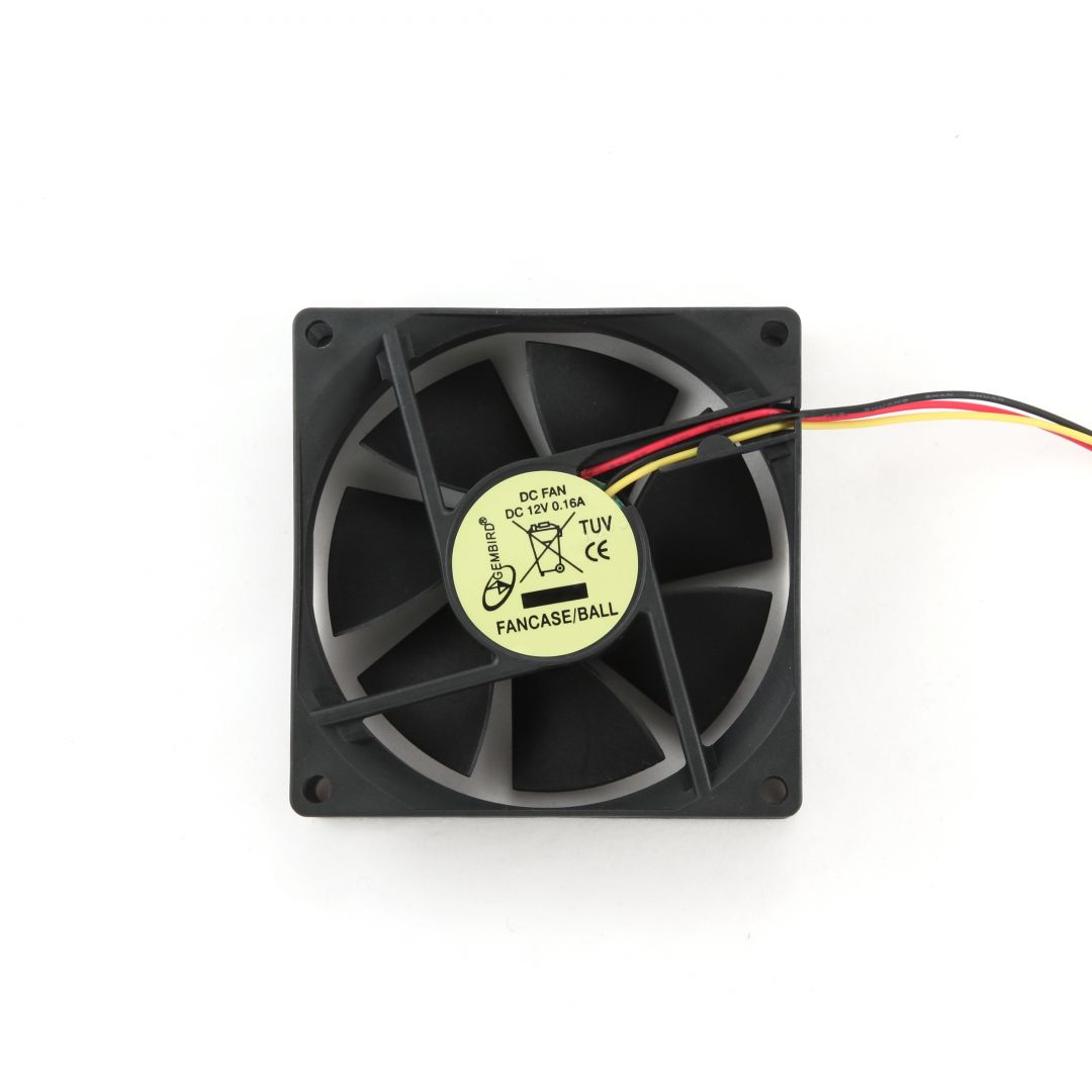 Ventilátorok, Hűtők, Előlapi panelek Gembird 80mm PC case fan Ball Bearing