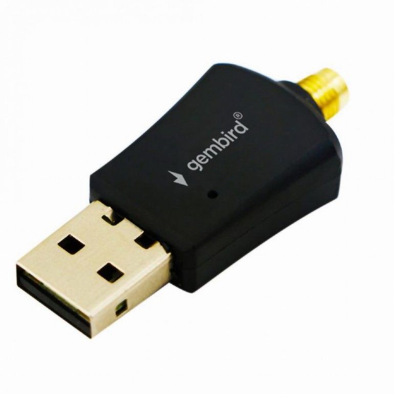 Hálókártya Gembird WNP-UA300P-02 High Power USB WiFi Adapter 300 Mbps Black Hálókártya Gembird WNP-UA300P-02 High Power USB WiFi Adapter 300 Mbps Black