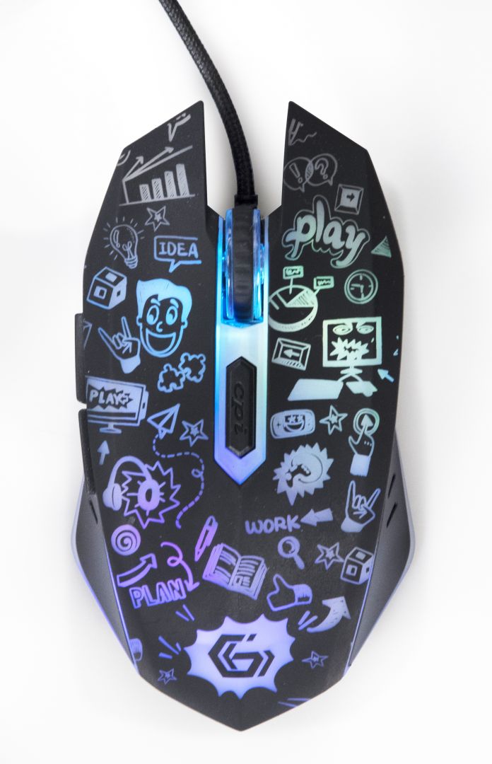 Egér Gembird MUS-6B-GRAFIX-01 optical mouse Black