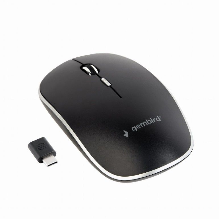 Egér Gembird MUSW-4BSC-01 Silent Wireless Mouse Black
