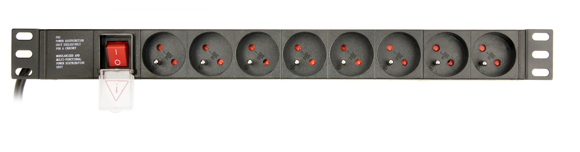 Elosztó Gembird Hálózati Elosztó Kapcsolóval 8DIN 3m Black