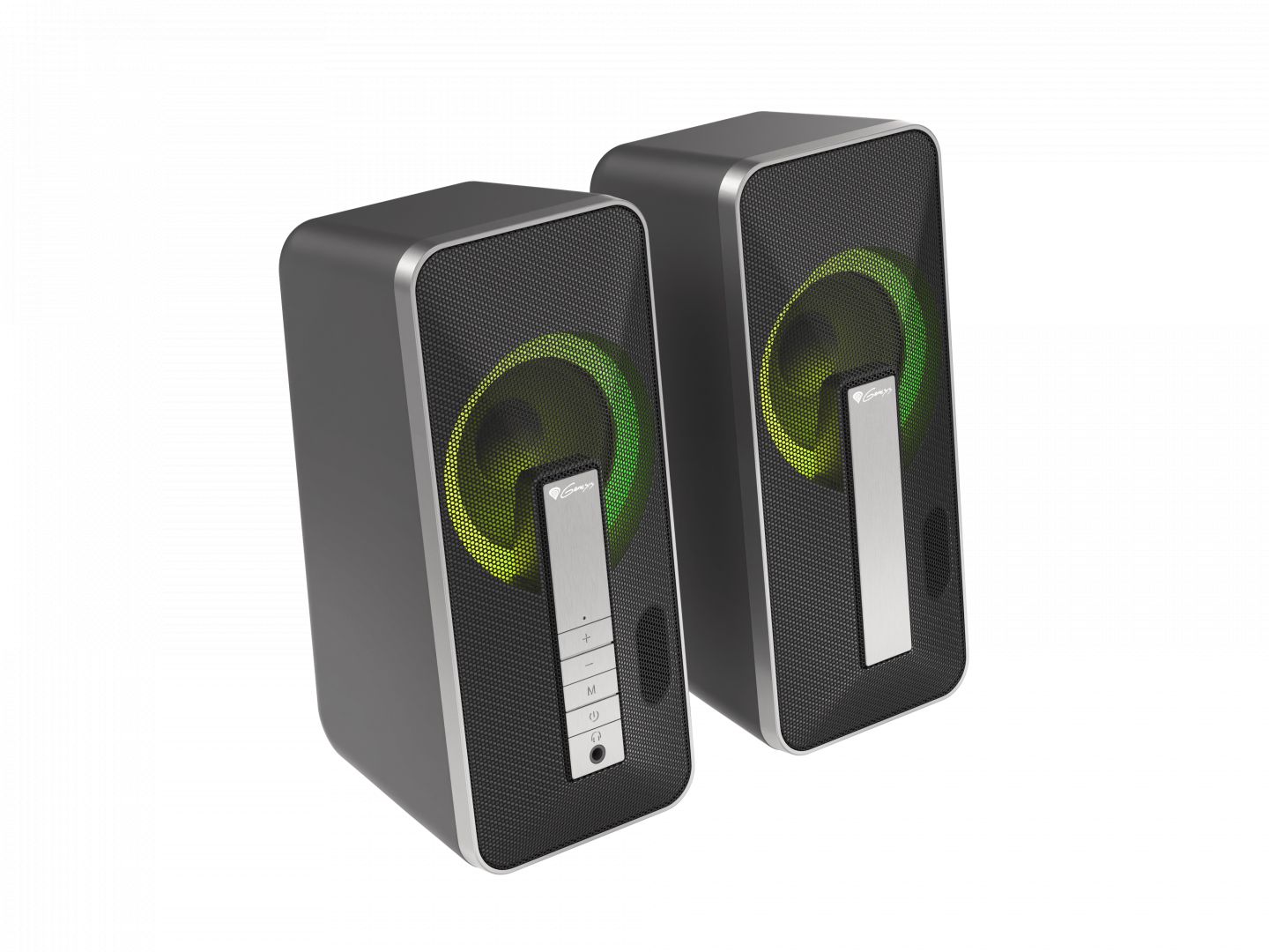 Hangszóró Genesis Helium 100BT RGB Gamer Speaker Silver/Black