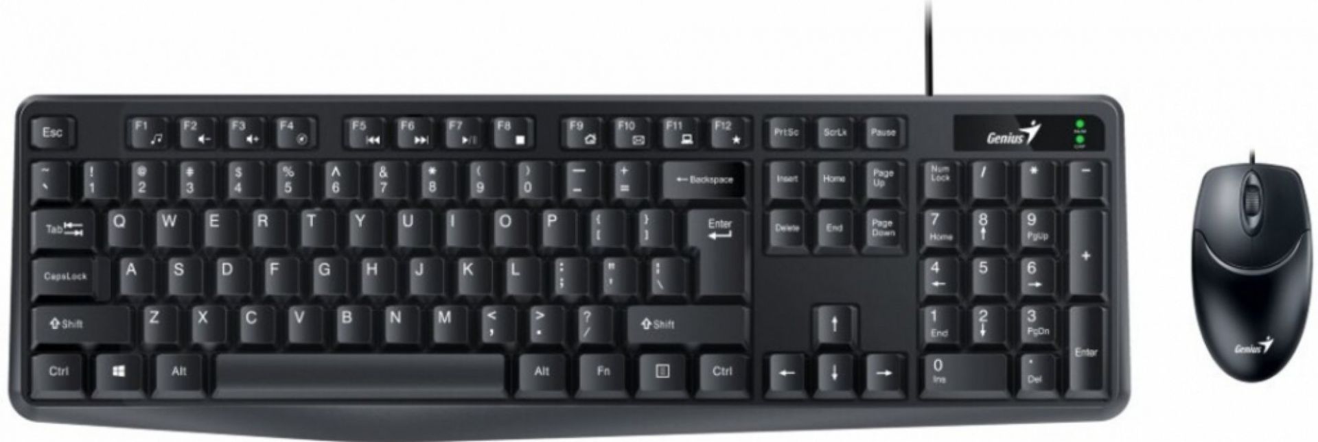 Billentyűzet Genius KM-170 Keyboard + Mouse Kit Black HU