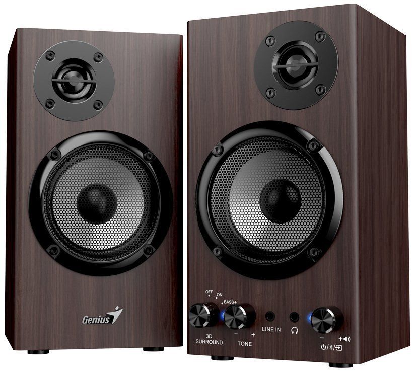 Hangszóró Genius SP-HF520BT Bluetooth Speaker Dark Wood