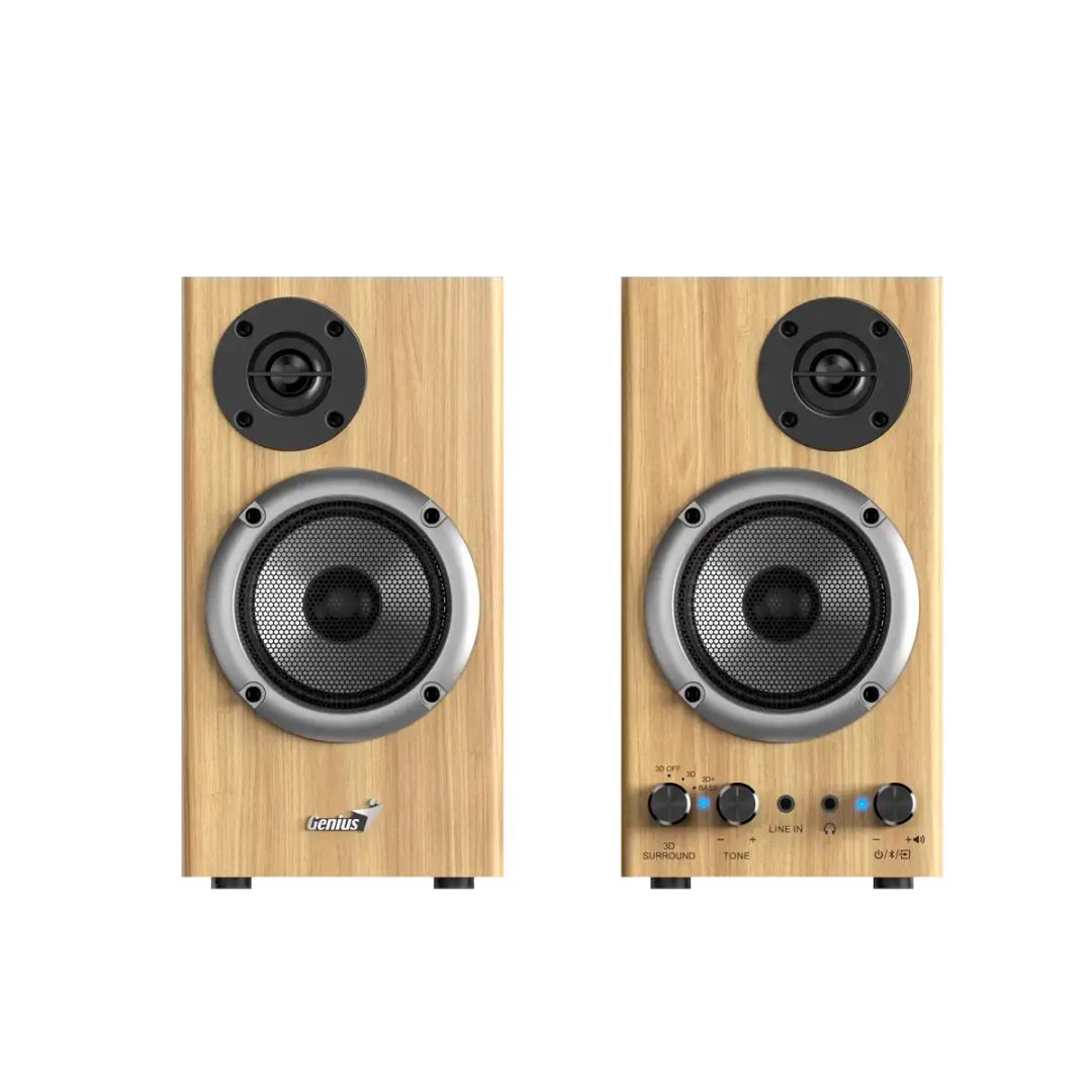 Hangszóró Genius SP-HF520BT Bluetooth Speaker Pine Wood