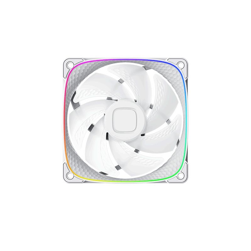 Ventilátorok, Hűtők, Előlapi panelek Geometric Future Squama 2503 White