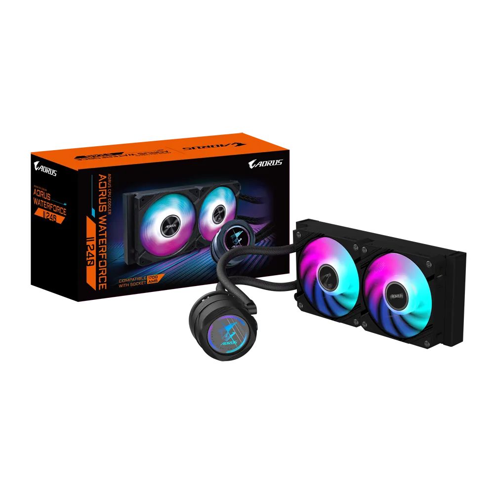 Ventilátorok, Hűtők, Előlapi panelek Gigabyte AORUS WATERFORCE II 240
