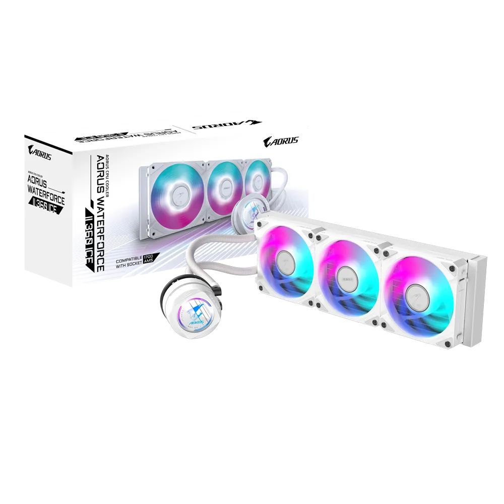 Ventilátorok, Hűtők, Előlapi panelek Gigabyte AORUS WATERFORCE II 360 ICE Ventilátorok, Hűtők, Előlapi panelek Gigabyte AORUS WATERFORCE II 360 ICE