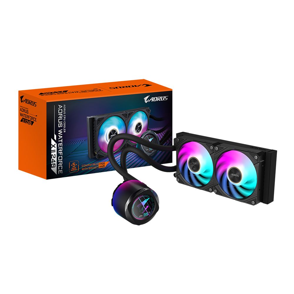 Ventilátorok, Hűtők, Előlapi panelek Gigabyte AORUS WATERFORCE X II 240
