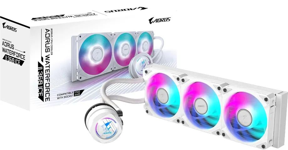 Ventilátorok, Hűtők, Előlapi panelek Gigabyte AORUS WATERFORCE X II 360 ICE Ventilátorok, Hűtők, Előlapi panelek Gigabyte AORUS WATERFORCE X II 360 ICE