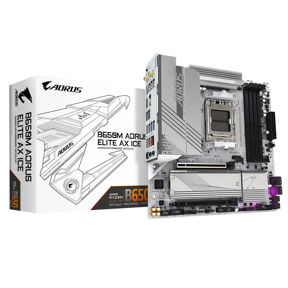 Alaplap Gigabyte B650M AORUS ELITE AX ICE