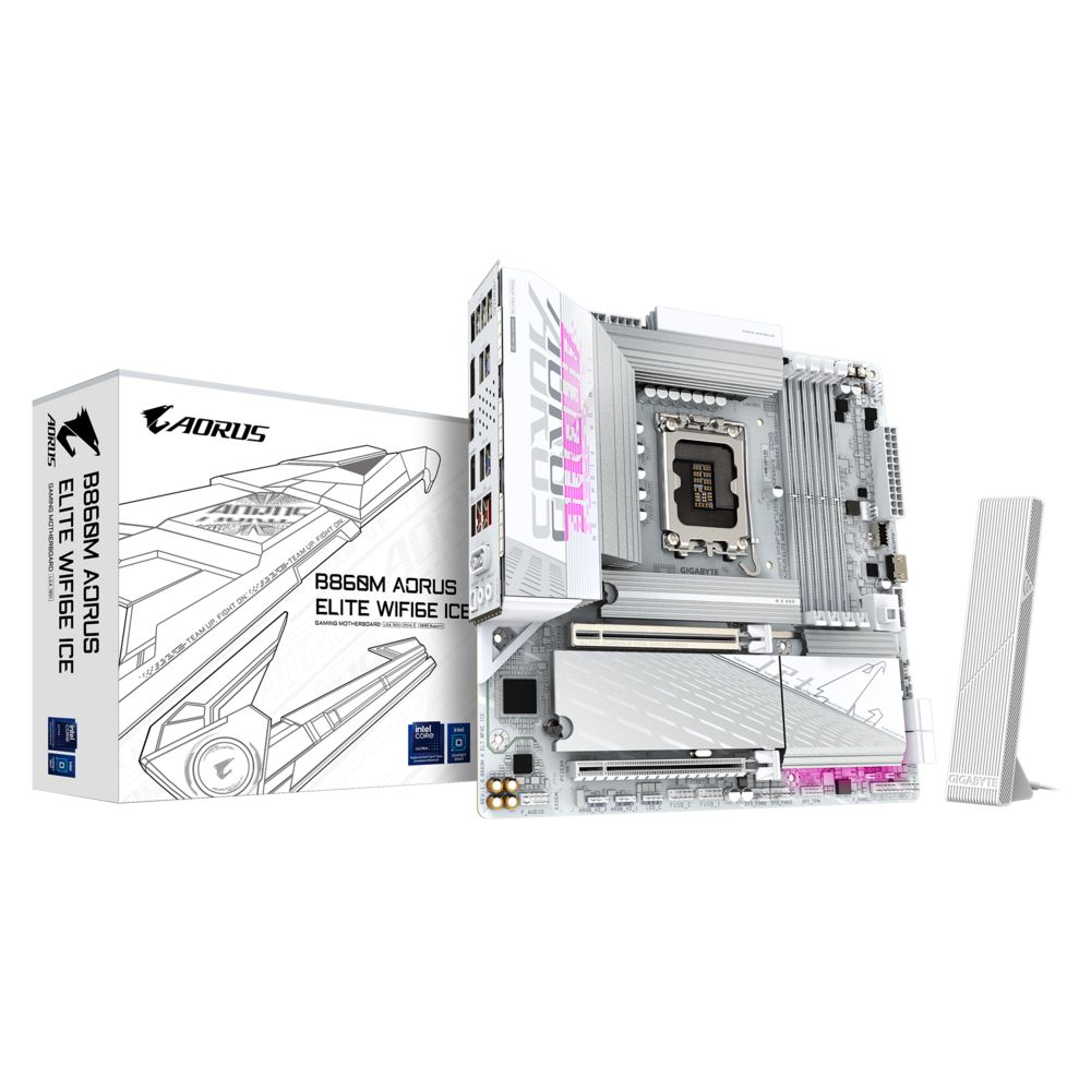 Alaplap Gigabyte B860M AORUS ELITE WIFI6E ICE Alaplap Gigabyte B860M AORUS ELITE WIFI6E ICE