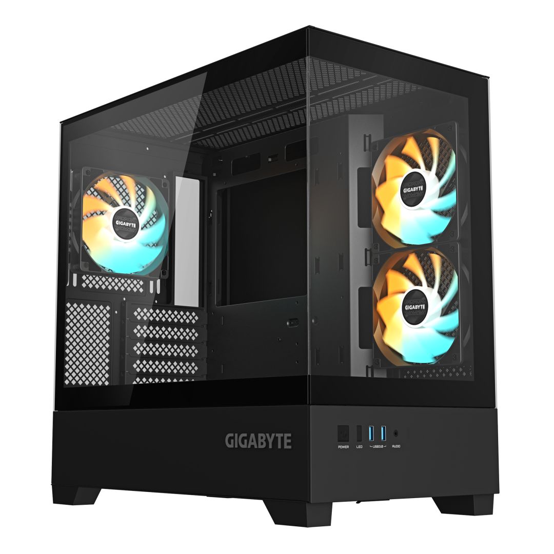 Ház Gigabyte C201 Panoramic Tempered Glass Black