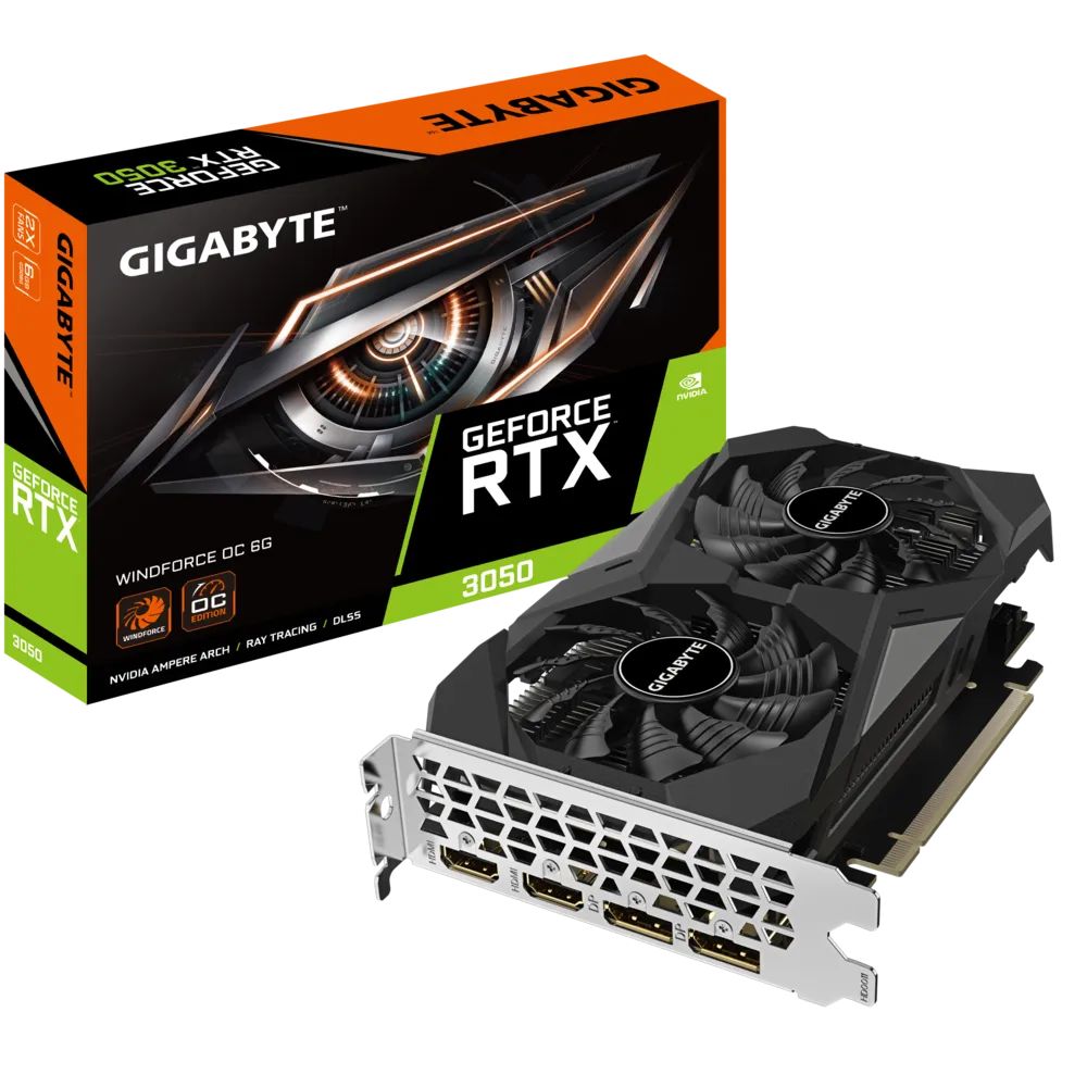 Videókártya Gigabyte RTX3050 WINDFORCE OC 6G