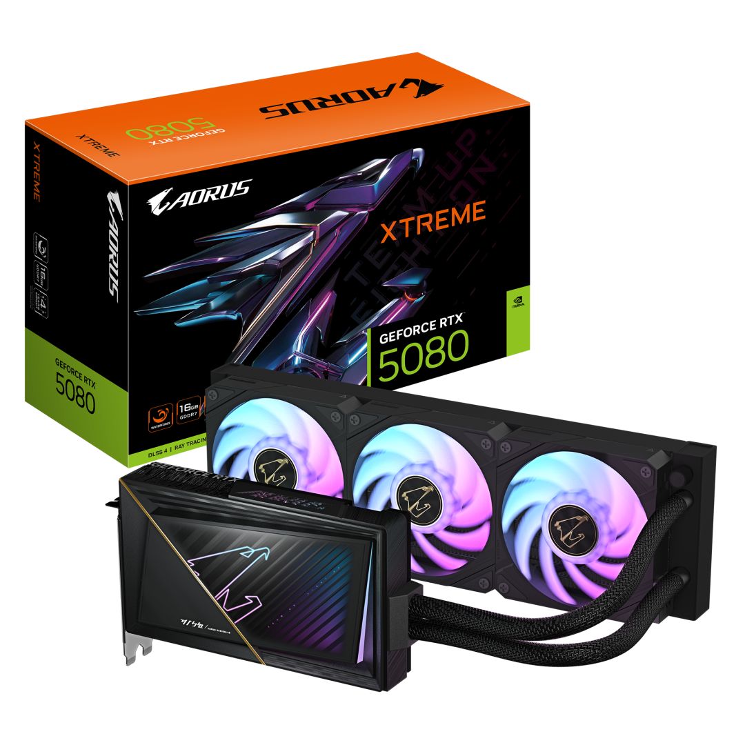 Videókártya Gigabyte RTX5080 AORUS XTREME WATERFORCE 16G