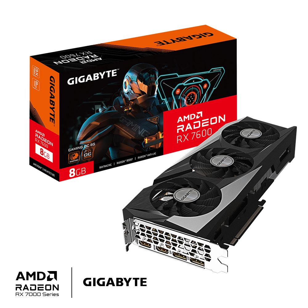 Videókártya Gigabyte RX7600 GAMING OC 8G