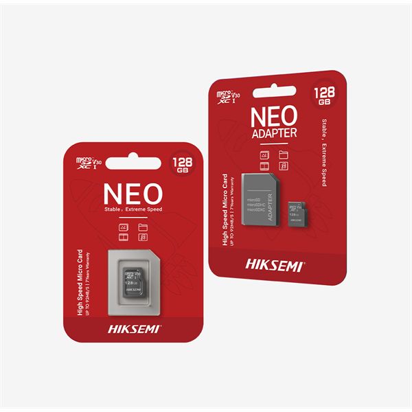 Memóriakártya HikSEMI 8GB microSDHC Neo Class 10 UHS-I + adapterrel Memóriakártya HikSEMI 8GB microSDHC Neo Class 10 UHS-I + adapterrel