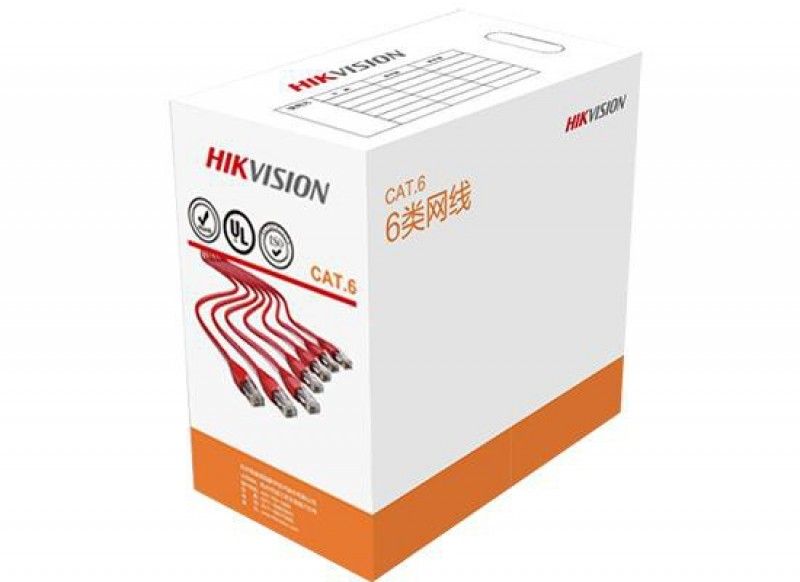 Hálózati kábelek Hikvision CAT6 U-UTP Installation cable 305m Red