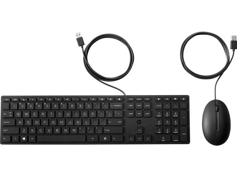 Billentyűzet HP 320MK Wired Keyboard and Mouse Black HU
