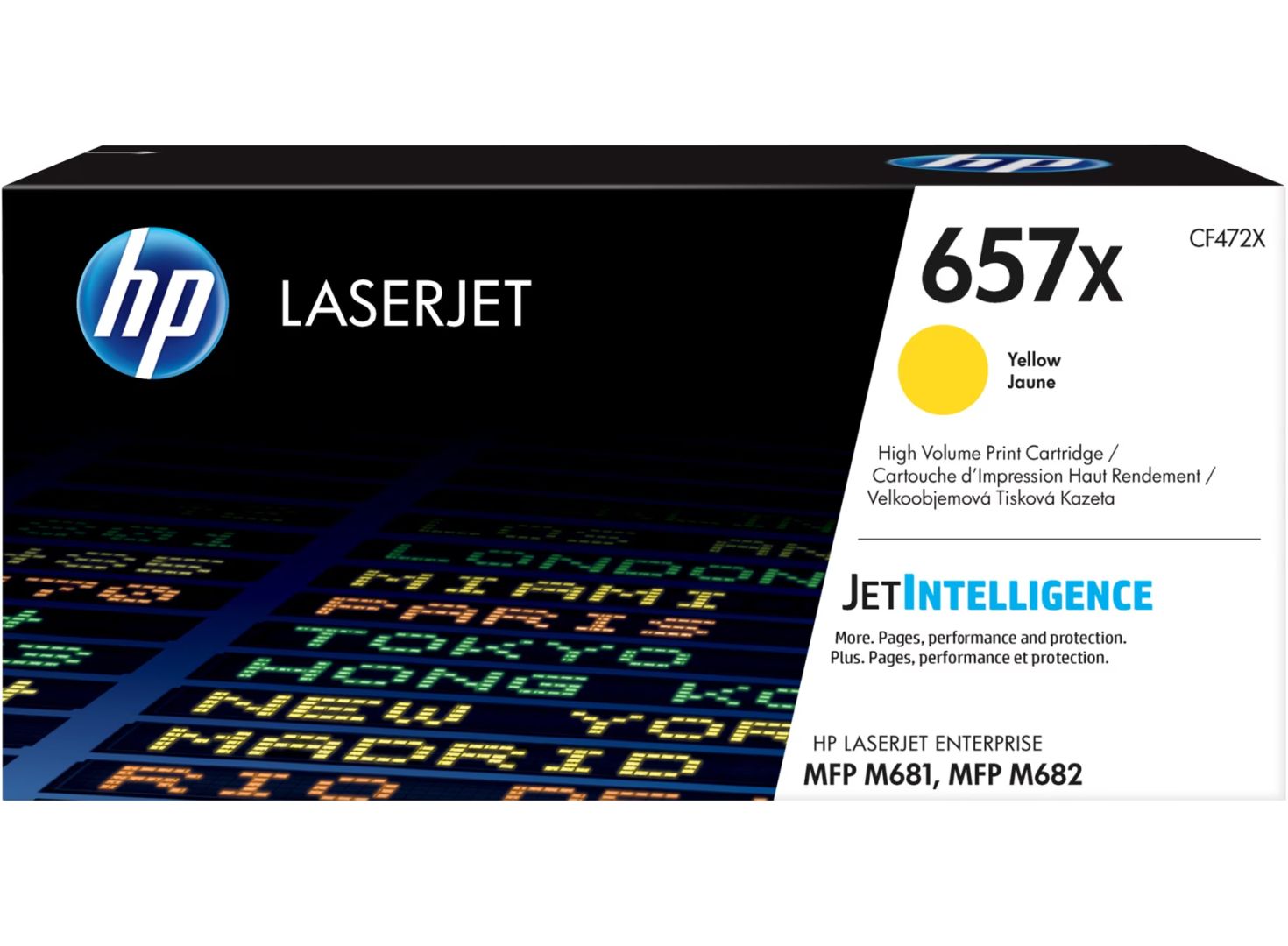Toner HP 657X Yellow toner