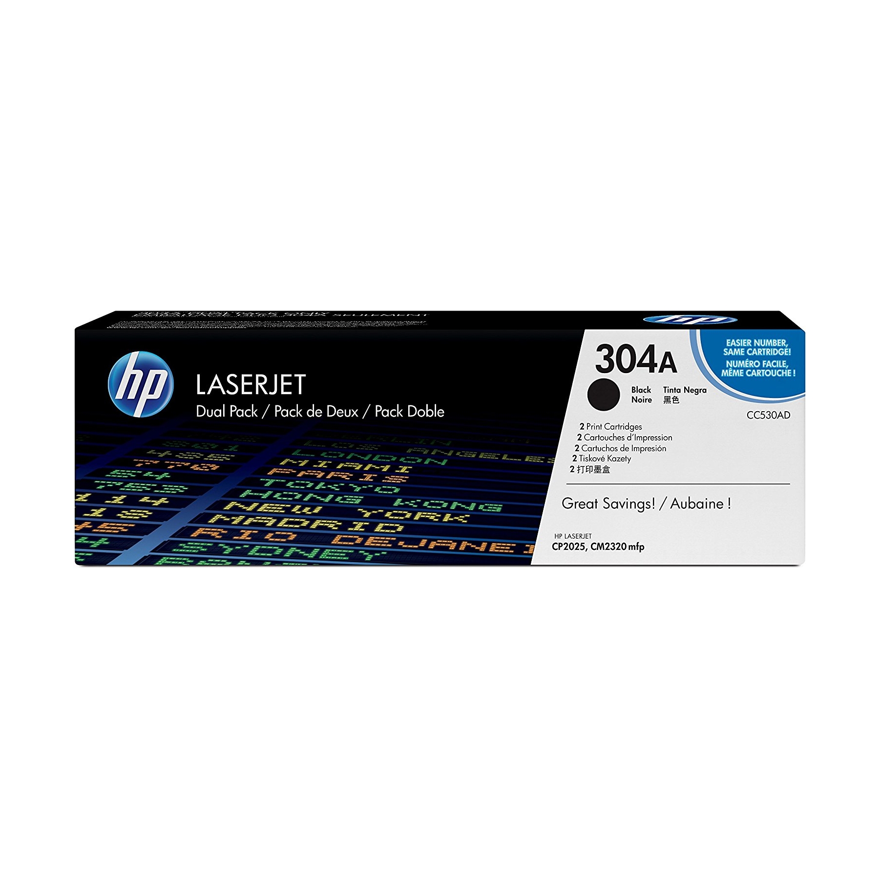 Toner HP CC530AD (304A) 2-pack Black toner