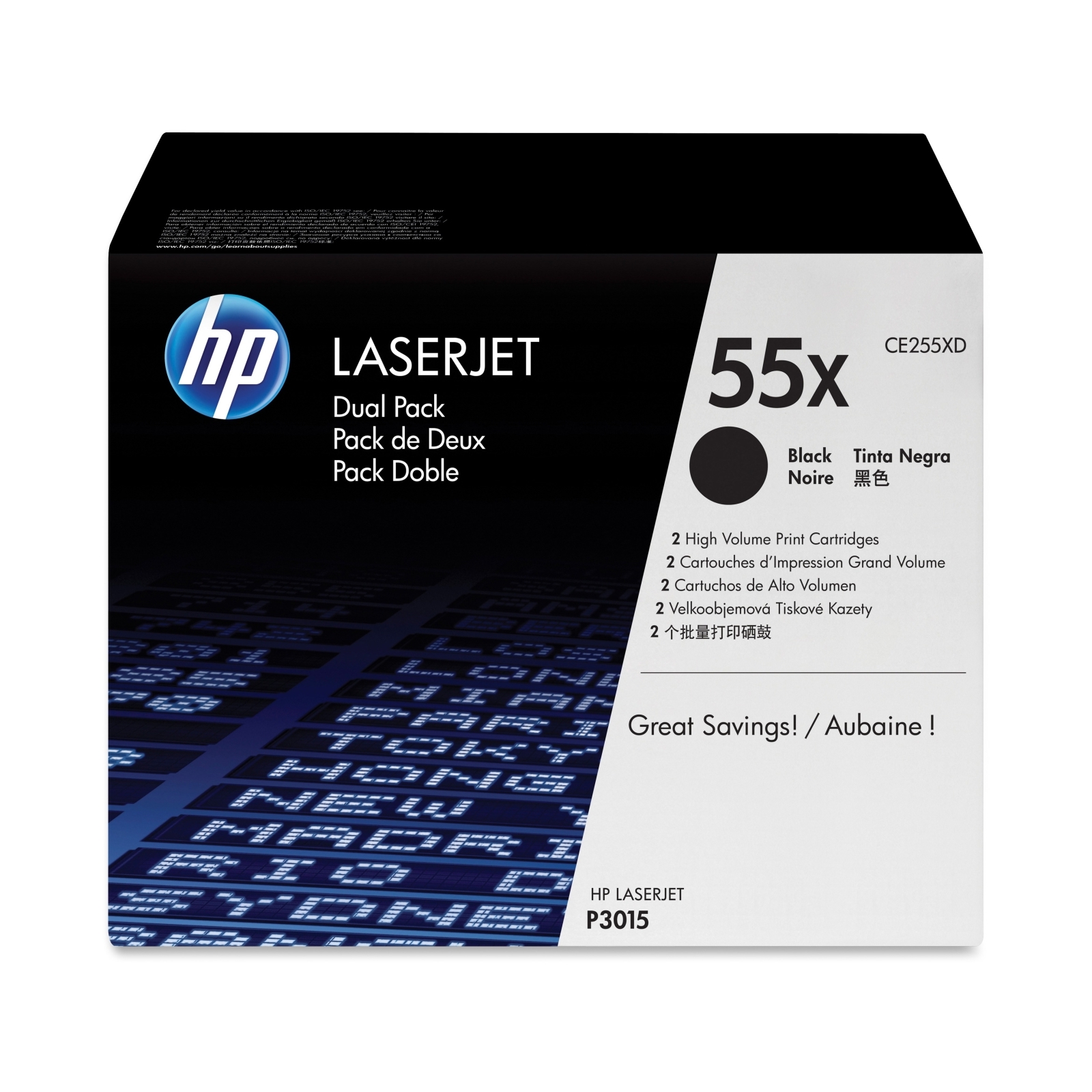 Toner HP CE255XD (55X) 2-pack Black toner