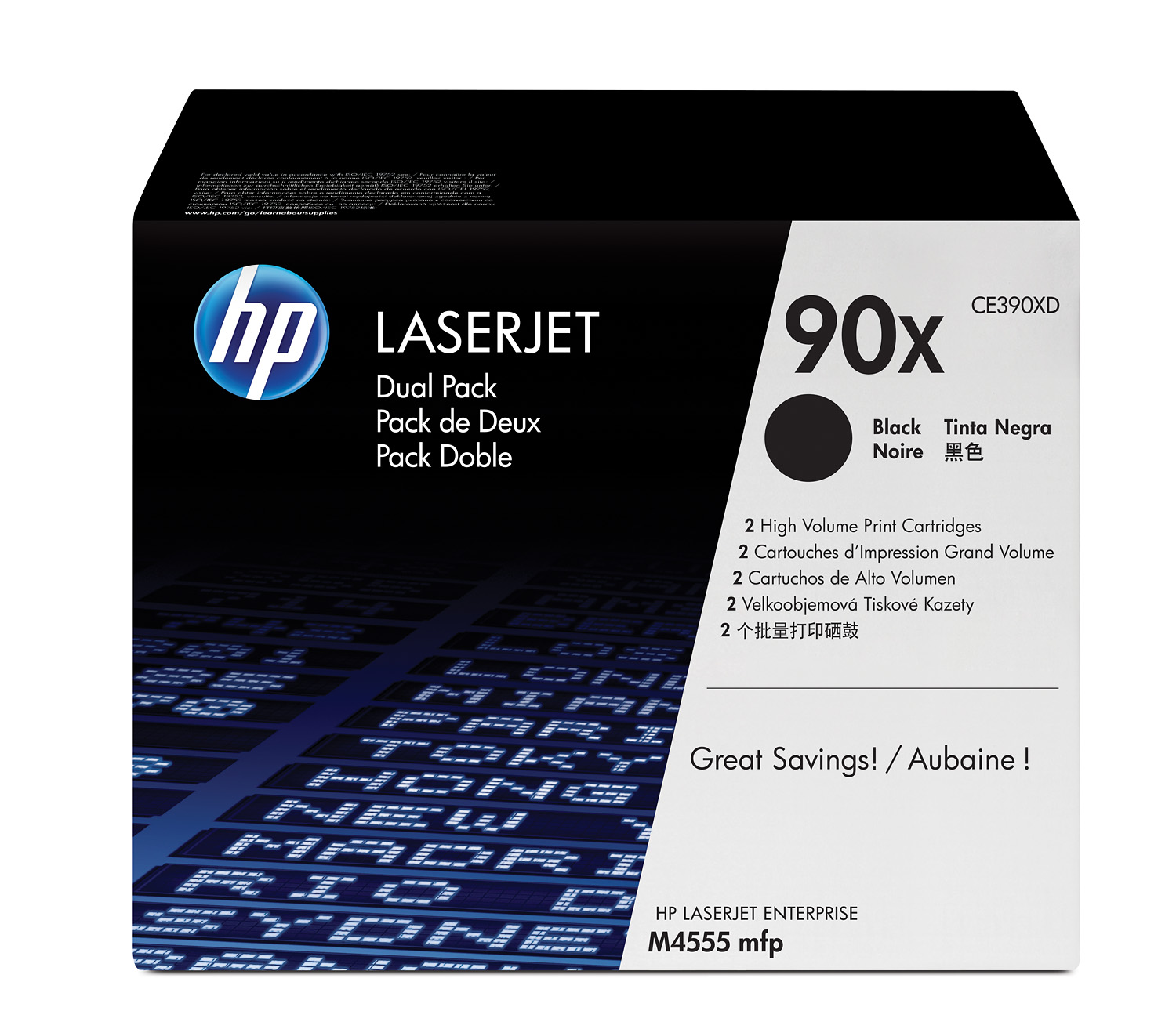 Toner HP CE390XD (90X) 2-pack Black toner