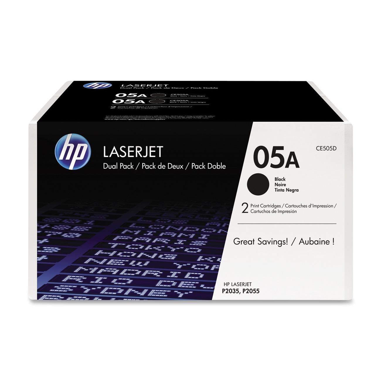 Toner HP CE505D (05A) 2-pack Black toner