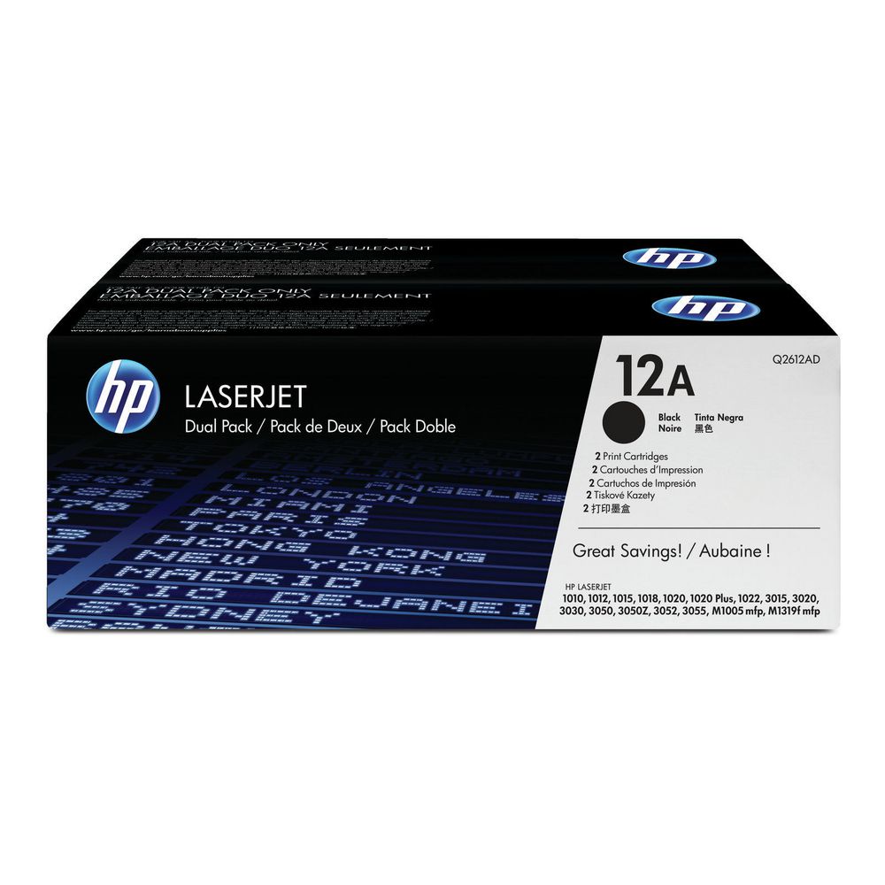 Toner HP Q2612AD (12A) 2-pack Black toner