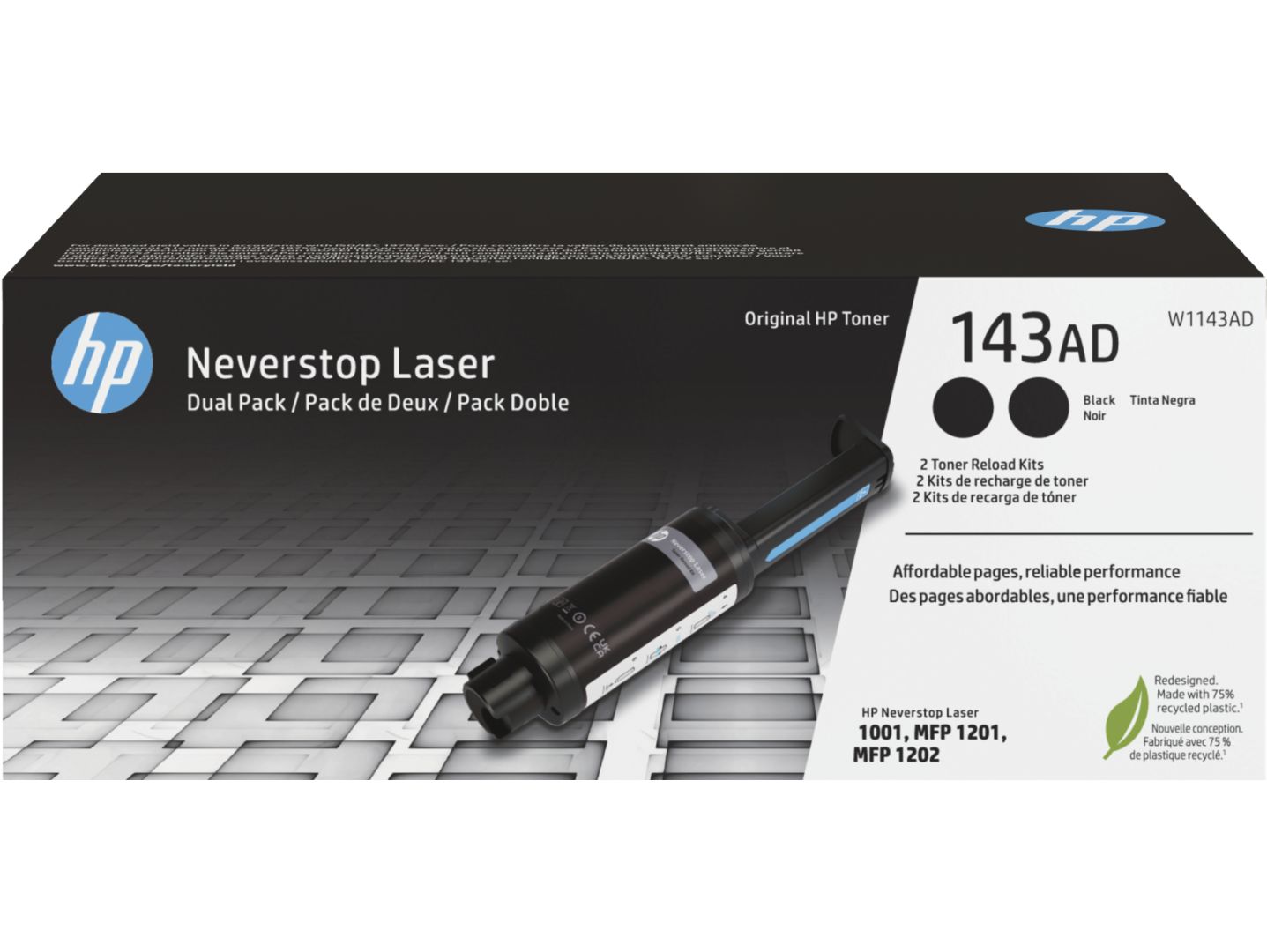 Toner HP W1143AD (143AD) 2-pack Black toner