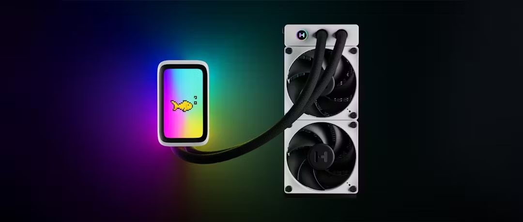 Ventilátorok, Hűtők, Előlapi panelek HYTE THICC Q60 Digital Processor Cooling