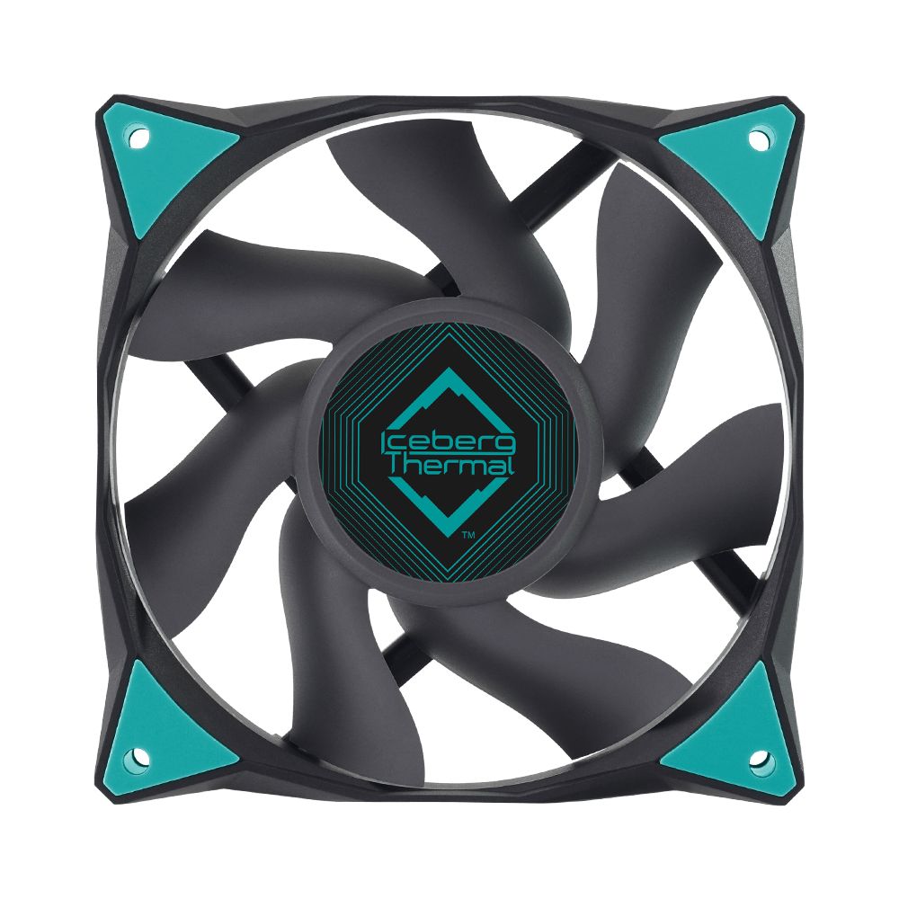 Ventilátorok, Hűtők, Előlapi panelek Iceberg Thermal IceGale 120mm Black