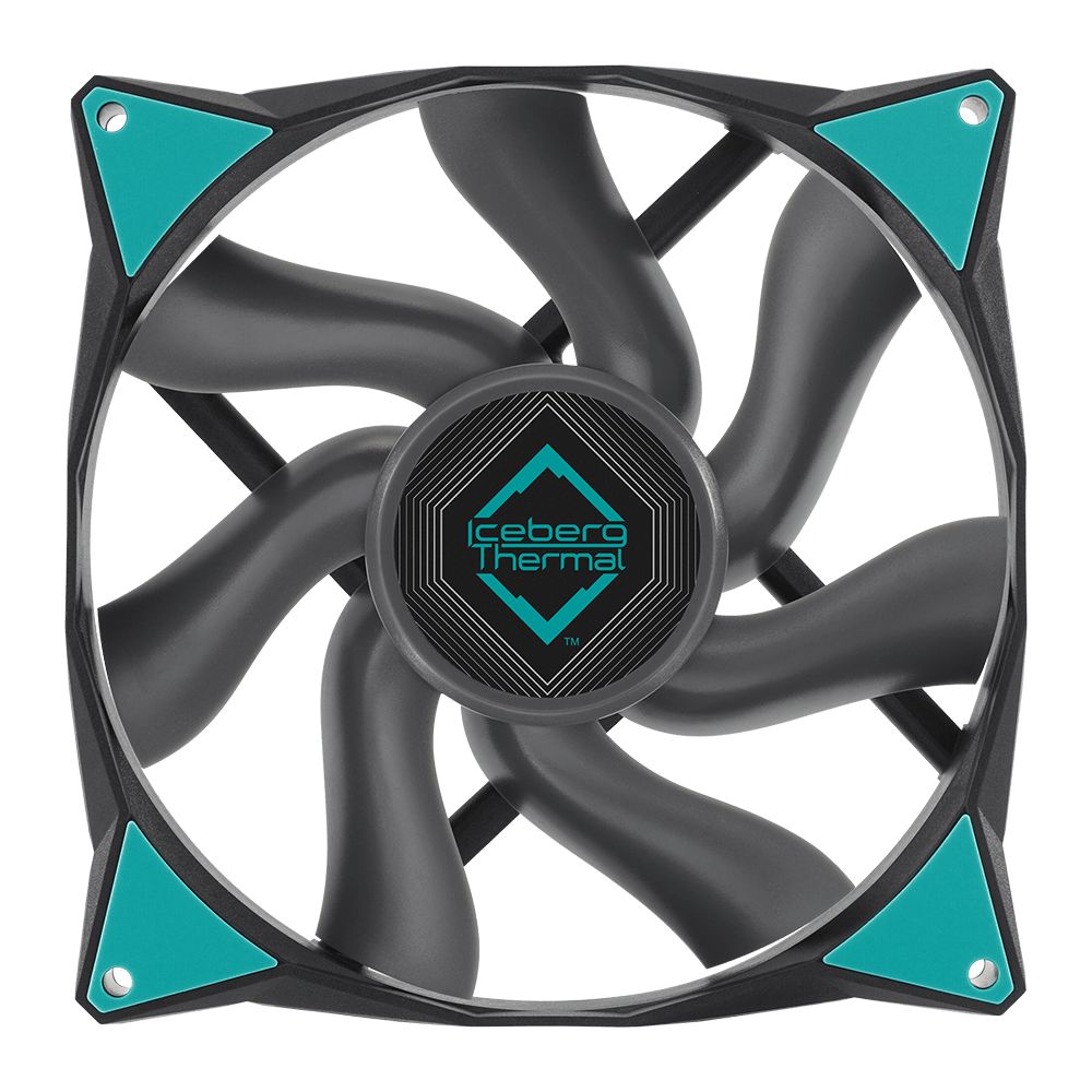 Ventilátorok, Hűtők, Előlapi panelek Iceberg Thermal IceGale Xtra 140mm Black