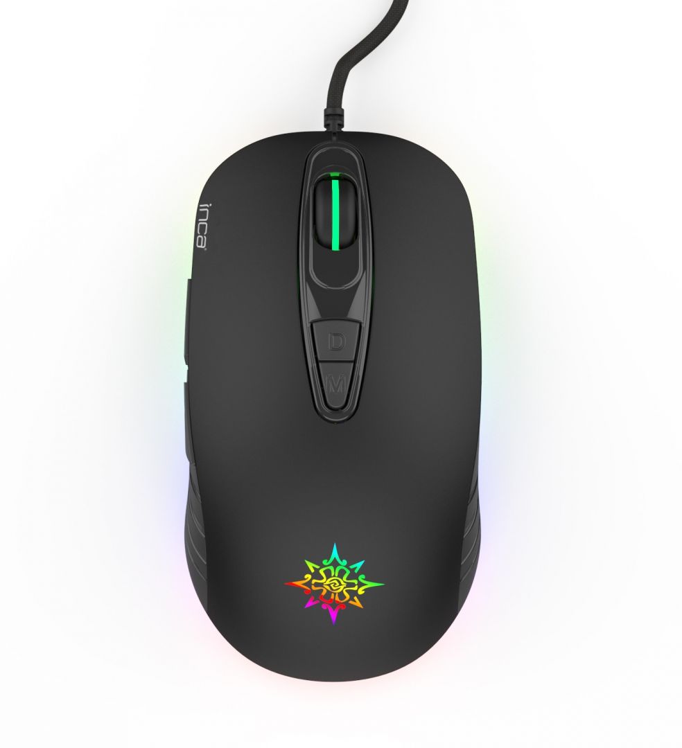 Egér INCA IMG-348 Gaming Mouse Black